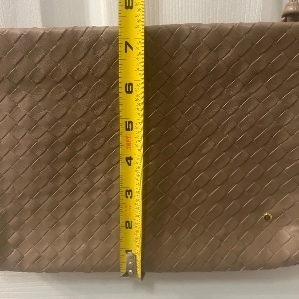 Etienne Aigner tan leather Shoulder Bag